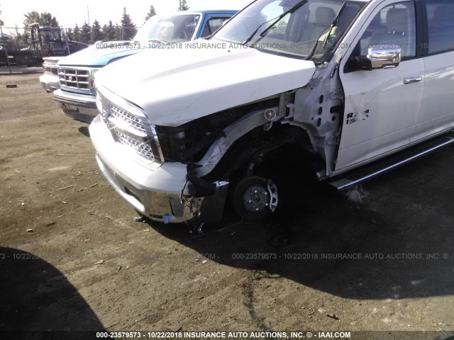 1C6RR7NT3JS237085 - 2018 RAM 1500 LARAMIE WHITE photo 6