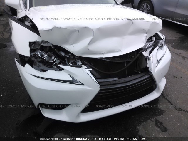 JTHCF1D23F5020816 - 2015 LEXUS IS 250 WHITE photo 6