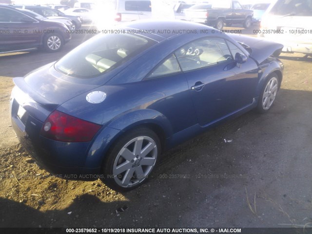 TRUWT28N731011269 - 2003 AUDI TT QUATTRO BLUE photo 4