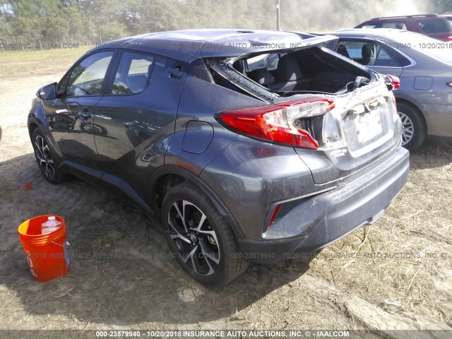 NMTKHMBX9JR038259 - 2018 TOYOTA C-HR XLE/XLE PREMIUM GRAY photo 3