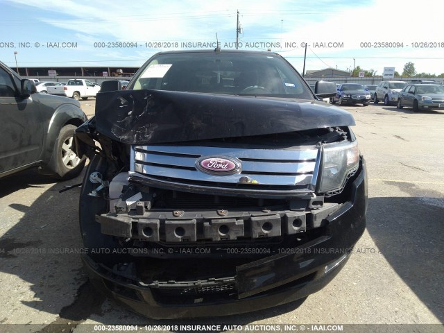 2FMDK30C19BA99510 - 2009 FORD EDGE SPORT BLACK photo 6