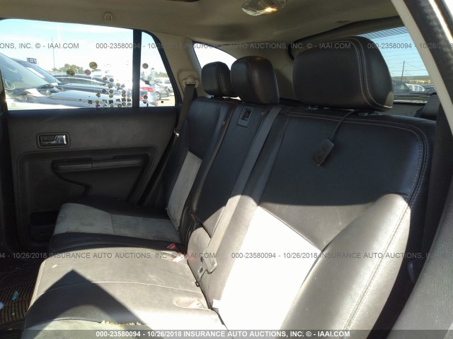 2FMDK30C19BA99510 - 2009 FORD EDGE SPORT BLACK photo 8