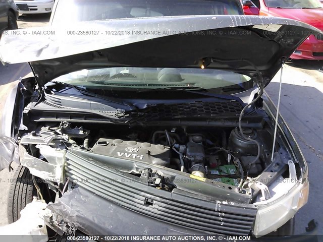 JTLKT334X54018560 - 2005 TOYOTA SCION XB Сұр фото 10