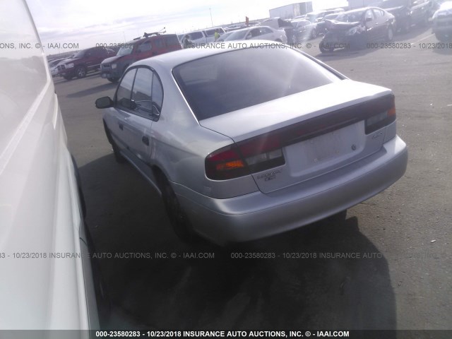 4S3BE635927211311 - 2002 SUBARU LEGACY L SILVER photo 3