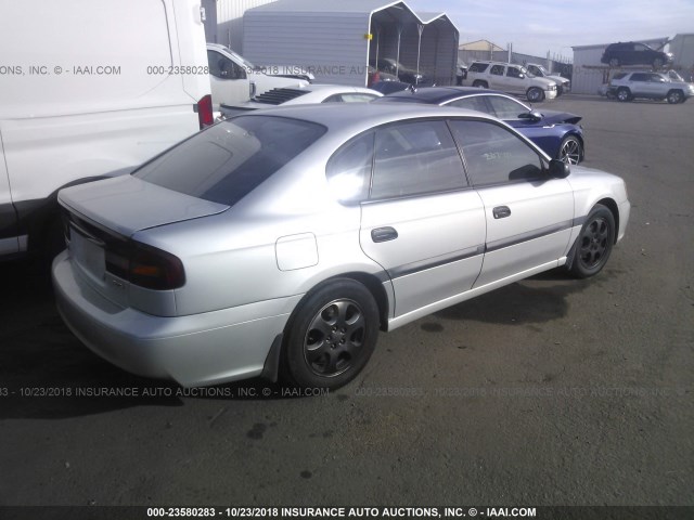 4S3BE635927211311 - 2002 SUBARU LEGACY L SILVER photo 4