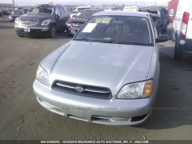 4S3BE635927211311 - 2002 SUBARU LEGACY L SILVER photo 6