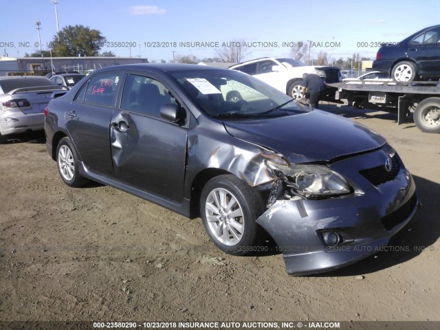 1NXBU4EE4AZ234544 - 2010 TOYOTA COROLLA S/LE/XLE GRAY photo 1