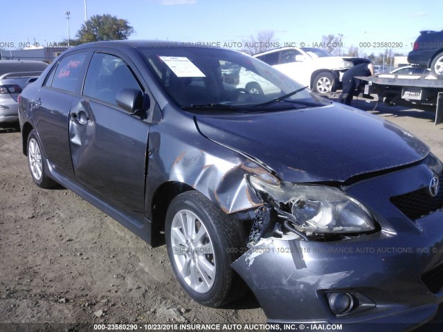 1NXBU4EE4AZ234544 - 2010 TOYOTA COROLLA S/LE/XLE GRAY photo 6