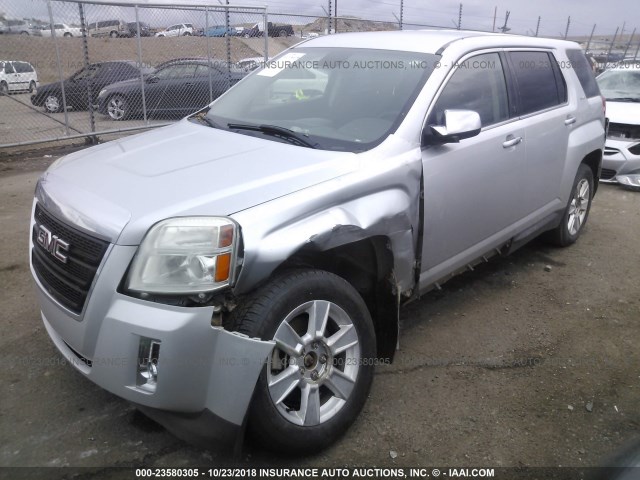 2GKALMEK8D6341984 - 2013 GMC TERRAIN SLE SILVER photo 6