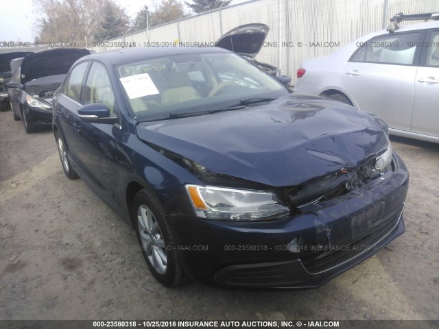 3VWDP7AJXDM421222 - 2013 VOLKSWAGEN JETTA SE 蓝色 照片 1