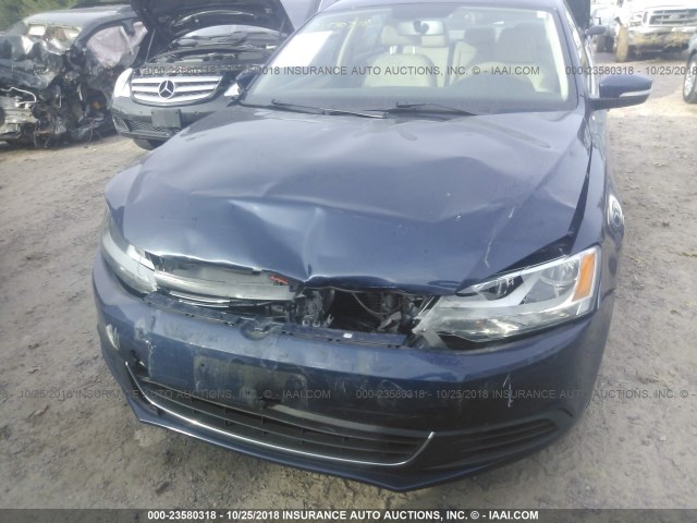 3VWDP7AJXDM421222 - 2013 VOLKSWAGEN JETTA SE 蓝色 照片 6