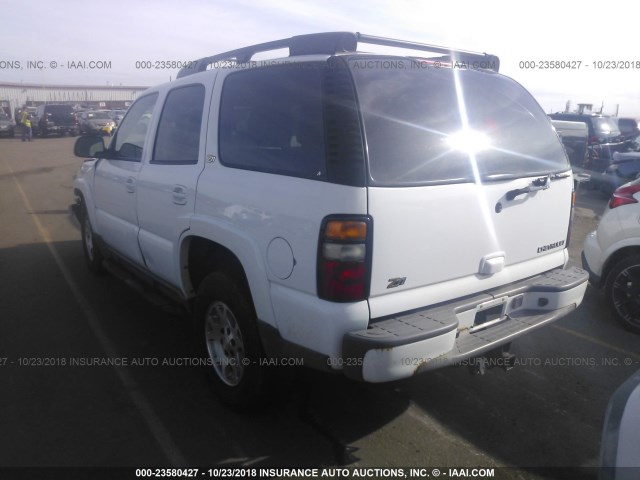 1GNEK13Z44R245991 - 2004 CHEVROLET TAHOE K1500 WHITE photo 3