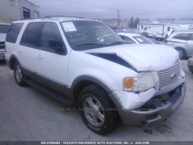 1FMPU18L23LA02399 - 2003 FORD EXPEDITION EDDIE BAUER WHITE photo 1