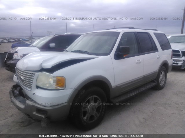 1FMPU18L23LA02399 - 2003 FORD EXPEDITION EDDIE BAUER WHITE photo 2