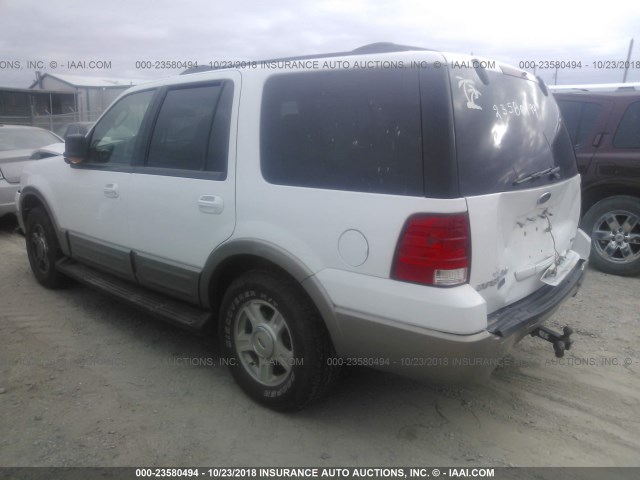 1FMPU18L23LA02399 - 2003 FORD EXPEDITION EDDIE BAUER WHITE photo 3