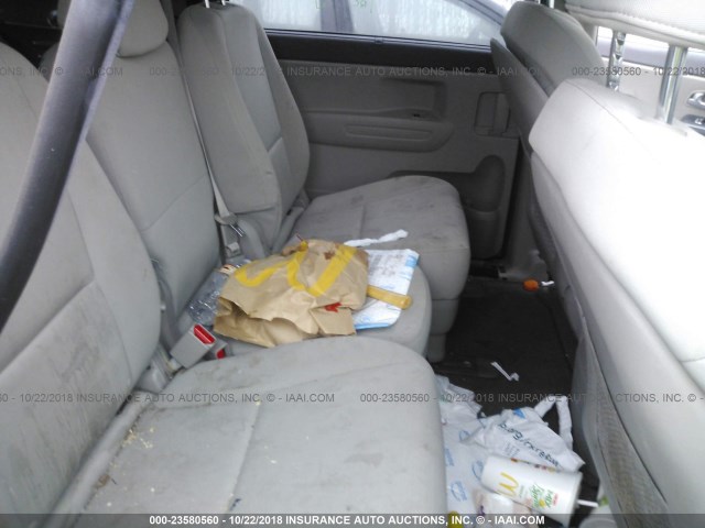 KNDMB5C17F6025397 - 2015 KIA SEDONA LX GRAY photo 8