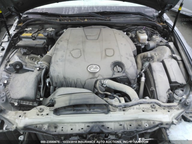 JTHBF1D23F5080235 - 2015 LEXUS IS 250 GRAY photo 10