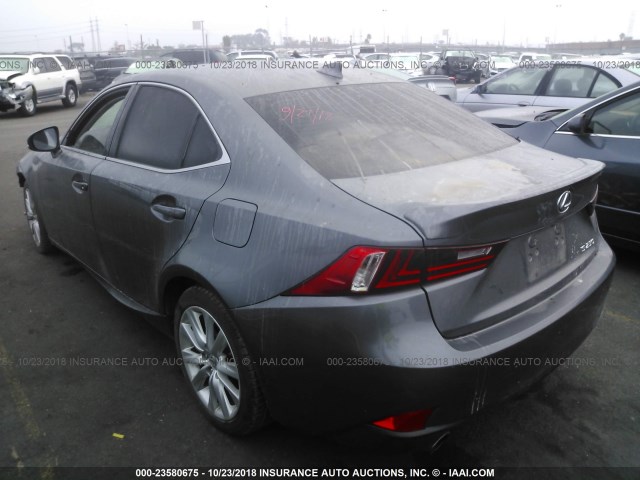 JTHBF1D23F5080235 - 2015 LEXUS IS 250 GRAY photo 3