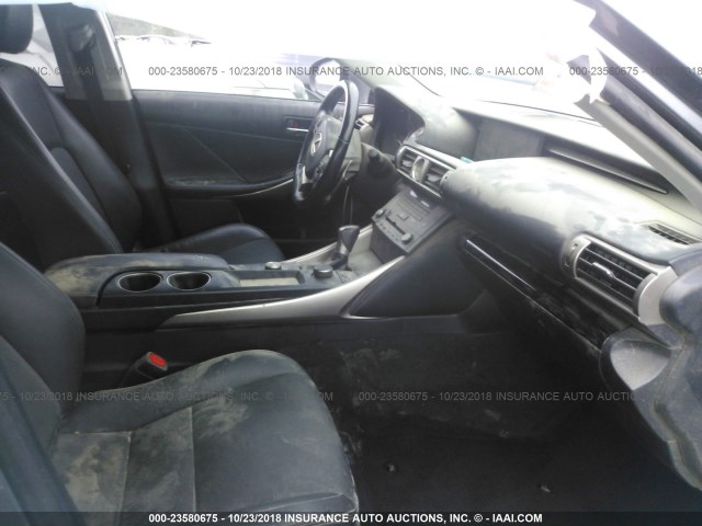 JTHBF1D23F5080235 - 2015 LEXUS IS 250 GRAY photo 5