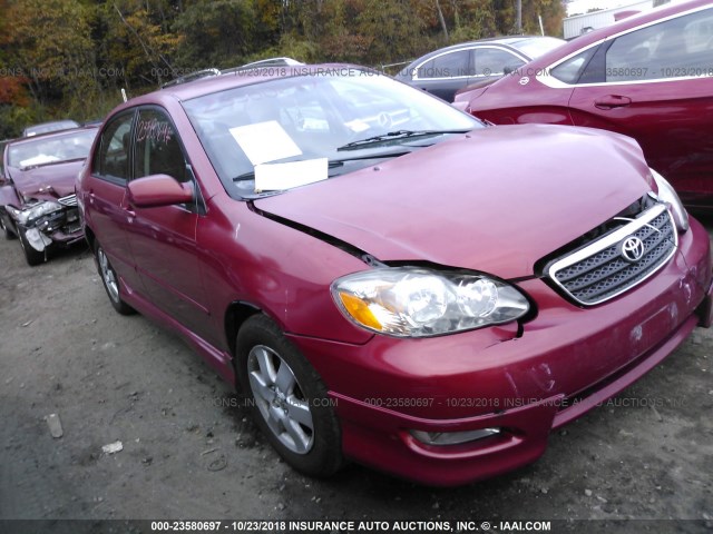 2T1BR32E05C454366 - 2005 TOYOTA COROLLA CE/LE/S RED photo 1