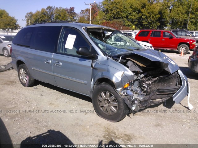 2C4GP54LX5R229522 - 2005 CHRYSLER TOWN & COUNTRY TOURING BLUE photo 1