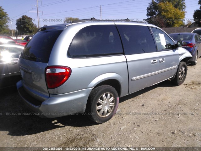 2C4GP54LX5R229522 - 2005 CHRYSLER TOWN & COUNTRY TOURING BLUE photo 4