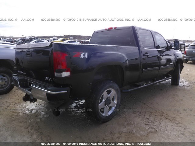 1GT121E86BF259787 - 2011 GMC SIERRA K2500 SLT BLACK photo 4