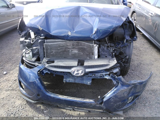 KM8JU3AG6FU007196 - 2015 HYUNDAI TUCSON LIMITED/SE BLUE photo 6