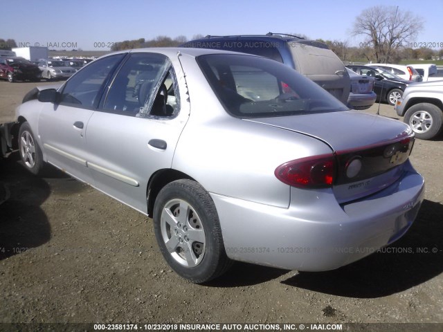 1G1JF52F947320988 - 2004 CHEVROLET CAVALIER LS SILVER photo 3