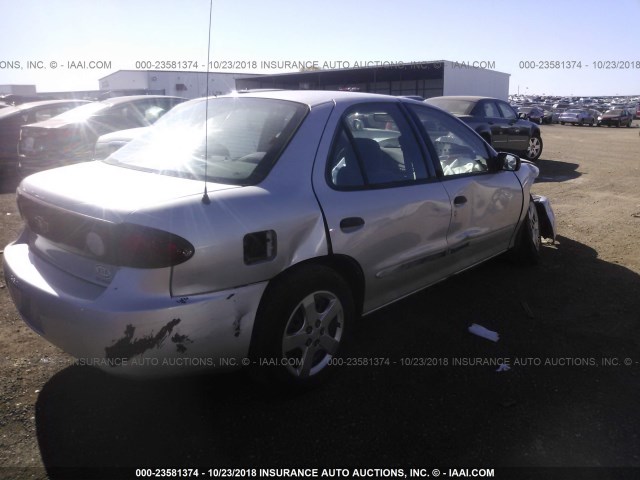 1G1JF52F947320988 - 2004 CHEVROLET CAVALIER LS SILVER photo 4