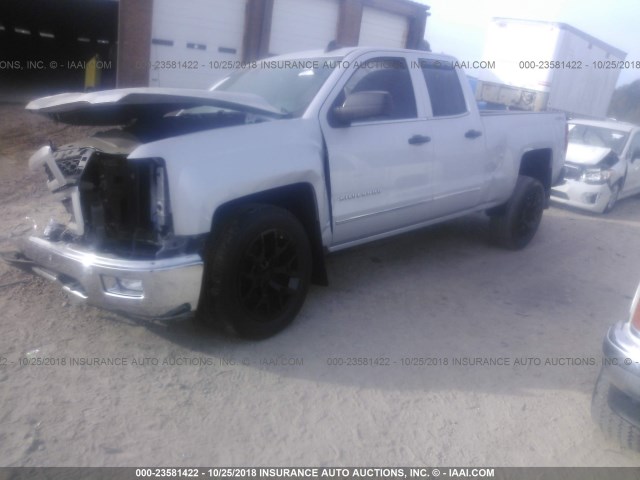 1GCVKSEC3FZ253395 - 2015 CHEVROLET SILVERADO K1500 LTZ SILVER photo 2