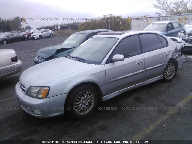 4S3BE645826202572 - 2002 SUBARU LEGACY GT SILVER photo 2