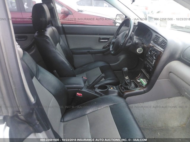 4S3BE645826202572 - 2002 SUBARU LEGACY GT SILVER photo 5