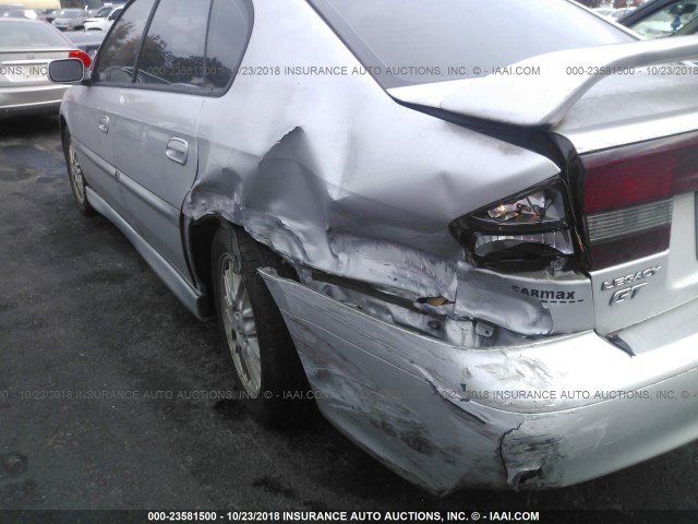 4S3BE645826202572 - 2002 SUBARU LEGACY GT SILVER photo 6