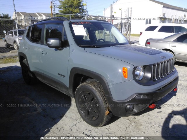 ZACCJBCB0HPF53238 - 2017 JEEP RENEGADE TRAILHAWK GRAY photo 1