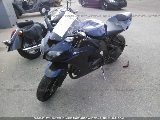 JKAZXCE158A001117 - 2008 KAWASAKI ZX1000 E BLUE photo 2