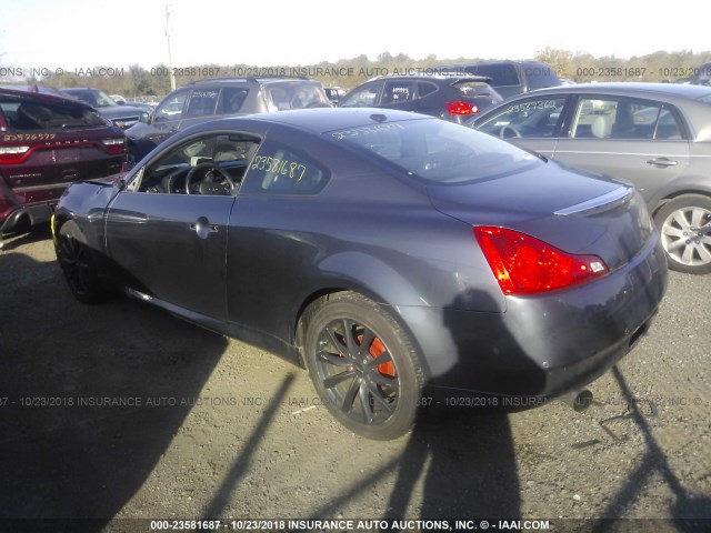 JN1CV6EL3BM260119 - 2011 INFINITI G37 GRAY photo 3