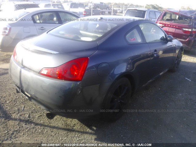 JN1CV6EL3BM260119 - 2011 INFINITI G37 GRAY photo 4