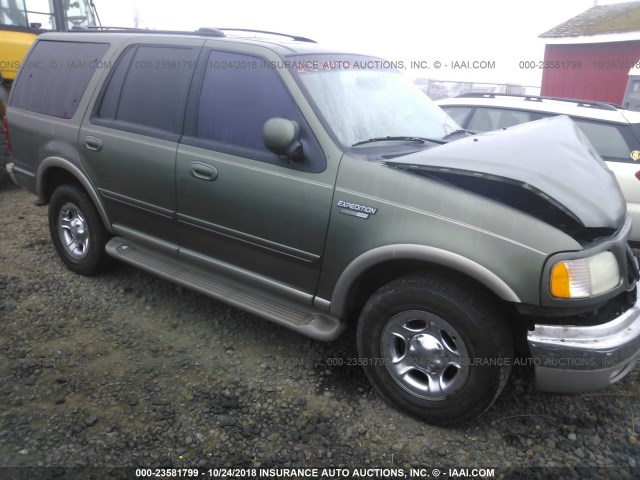 1FMPU18L2YLB03885 - 2000 FORD EXPEDITION EDDIE BAUER GREEN photo 1