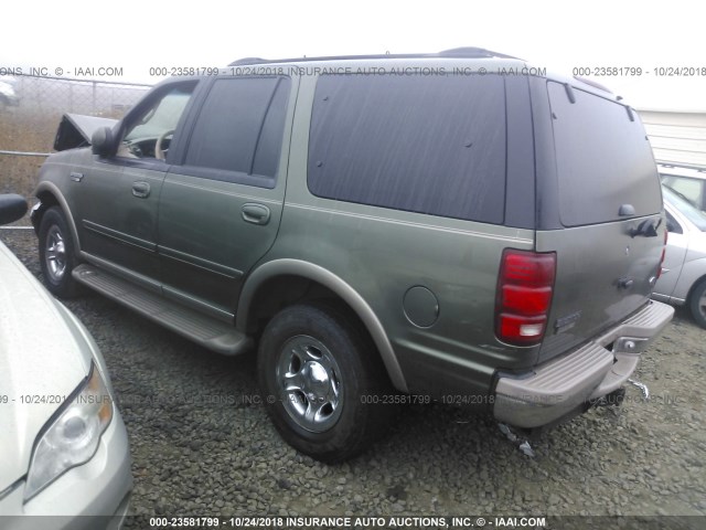 1FMPU18L2YLB03885 - 2000 FORD EXPEDITION EDDIE BAUER GREEN photo 3