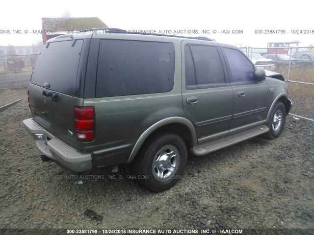 1FMPU18L2YLB03885 - 2000 FORD EXPEDITION EDDIE BAUER GREEN photo 4