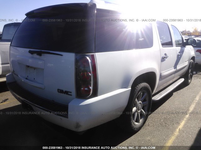 1GKFK66867J378529 - 2007 GMC YUKON XL DENALI WHITE photo 4