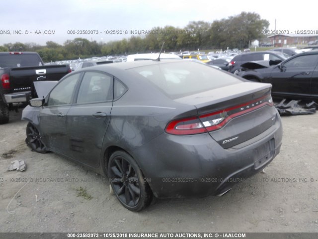 1C3CDFGB5GD815782 - 2016 DODGE DART GT SPORT GRAY photo 3