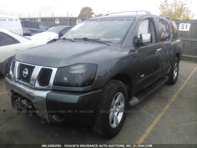 5N1AA08B66N700037 - 2006 NISSAN ARMADA SE/LE GRAY photo 2