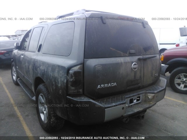 5N1AA08B66N700037 - 2006 NISSAN ARMADA SE/LE GRAY photo 3