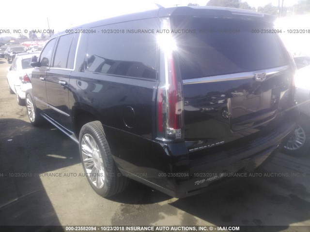 1GYS4KKJ4HR207801 - 2017 CADILLAC ESCALADE ESV PLATINUM BLACK photo 3