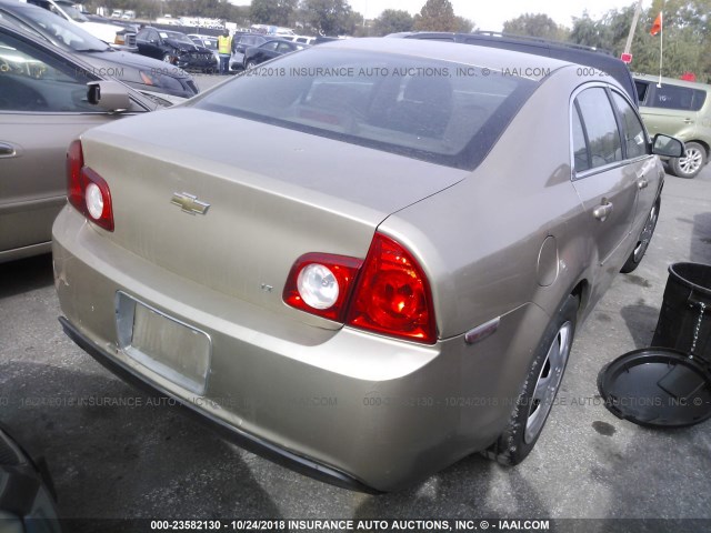 1G1ZH57B08F182420 - 2008 CHEVROLET MALIBU 1LT GOLD photo 4