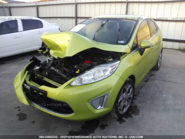 3FADP4CJ3CM172023 - 2012 FORD FIESTA SEL GREEN photo 2