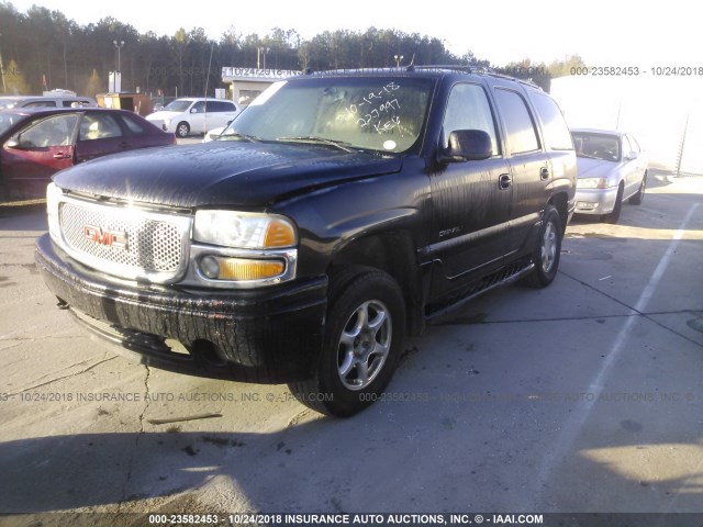 1GKEK63U74J227997 - 2004 GMC YUKON DENALI BLACK photo 2