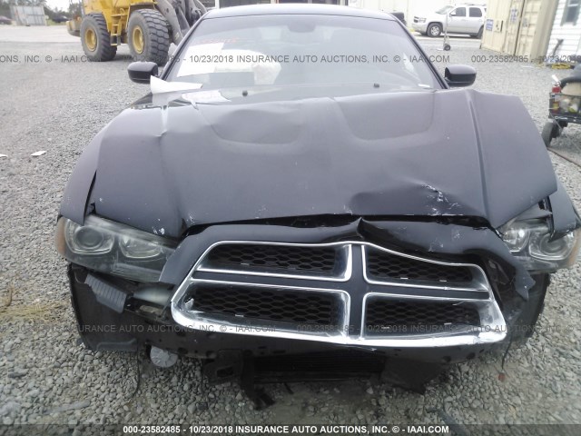 2C3CDXCT8DH526298 - 2013 DODGE CHARGER R/T BLACK photo 6